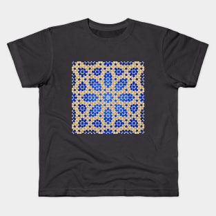 Moroccan inspired Zellige Islamic geometric design Kids T-Shirt